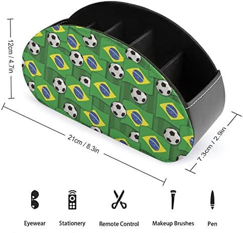 Brazil Soccer Model PU Fore Leather Remote Contain Looder Desk Coxizer Cox со 5 оддели