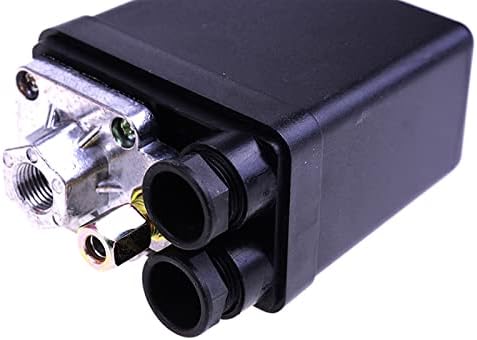 Контролен вентил за контрола на притисок на компресорот со топла должност на воздухот 90 psi -120 psi црна 1 парчиња