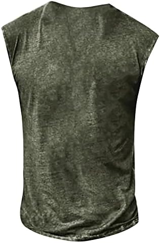 ФФНМЗЦ Менс кошули Активна облека со копче надолу надолу салата за салата за вежбање без ракави за вежбање, резервоар за мускули на врвови