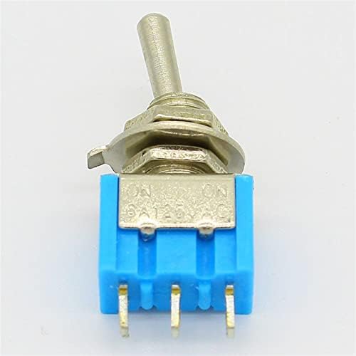 Ahafei 5PCS Mini MTS-102 3-PIN SPDT на 6A 125VAC прекинувачи за менување на минијатурни метри