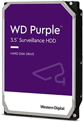 Западниот дигитален 3TB WD Виолетова надзор Внатрешен хард диск HDD - SATA 6 GB/S, 256 MB кеш, 3,5 - WD33PURZ