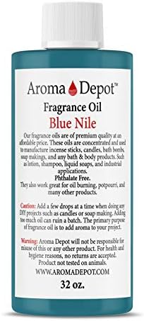 32 мл / 2 lb сина парфем масло за правење, масло од тело, сапун, правење свеќи и темјан. Нашата верзија е врвен квалитет неразреден