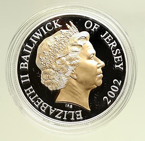 2002 ЈЕ 2002 ЏЕРСИ Велика БРИТАНИЈА Кралицата Елизабета ВТОРА 50ИР ЈУБИЛЕЈ ол 5 Фунти Добар Несертифициран