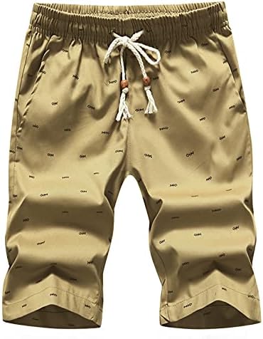 Кингаогго лесни џогери за мажи плус теретана Атлетска панталона Графички мажи за вежбање шорцеви со џемпери, еластични панталони на половината
