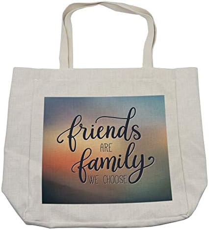 Торба за шопинг на семејството Амбесон, пријатели се слаби Ние избираме инспиративна фраза модна печатење BFF тема, еколошка торба за еднократна