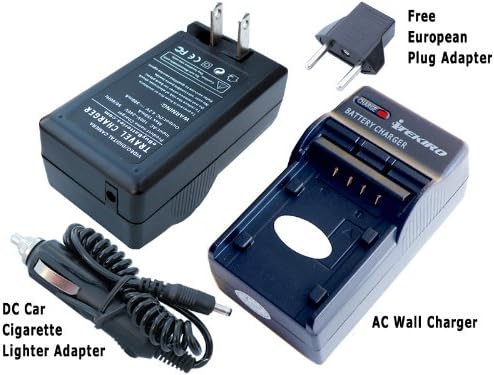 Itekiro AC Wall DC Car Battery Chit Chit For Pentax Optio L50 + Itekiro 10-во-1 USB кабел за полнење