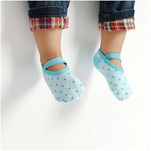 Yenzat анти -лизга што не се лизга бебешки чорапи со зафат за девојки за девојчиња за новороденчиња