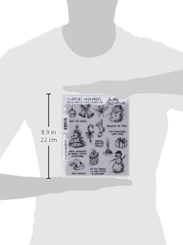 Печати Анонимни искинати марки за лепење на Божиќ Тим Холц, 7 x 8,5