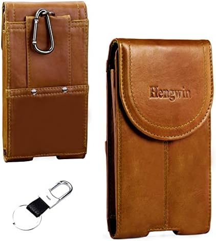 Hengwin телефонска футрола за iPhone 14 Pro Max 14 Plus Case со јамка за појас за појас, торбичка за кожен мобилен телефон за