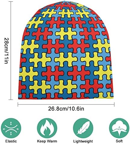 Акиклија Унисекс 3Д Печатење Плетена Капа Од Череп Капа Мека Топла Растеглива Манжетна Капа За Мажи Жени Тинејџери Момчиња Девојчиња