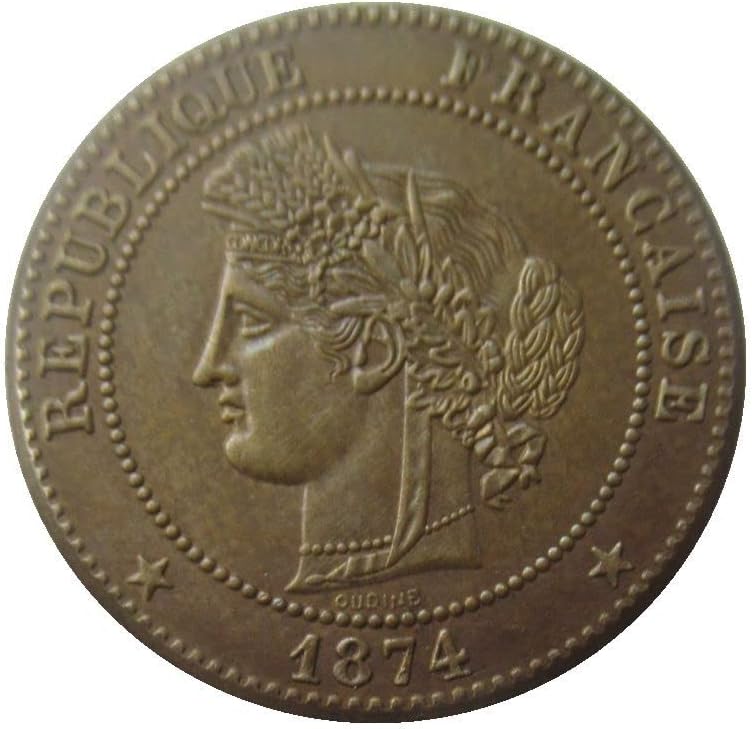5 центи 1874, 1885 година Комеморативна монета од француска странска копија