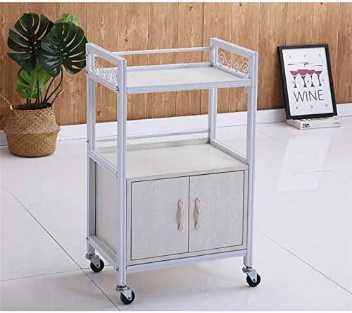 Тролка од тркала Jazhsmom Wheel Bree Beauty Beauty Cart Salone Salloye With Cabinate 2 Tier Trole Cabinate Tattooth Instrument Rack Multi