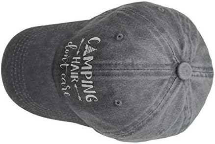 HHNLB UNISEX кампување коса Дон Т грижа 1 Гроздобер фармерки Бејзбол капа Класичен памук тато капа прилагодлива обична капа