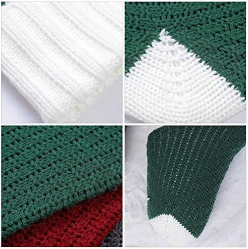 Абаодам божиќни Чорапи Плетење Торба За Подароци Божиќни Украси Симпатични Материјали За Забави За Божиќна Декорација