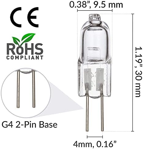 LJFLI 10pcs G4 12V 5W/10W Халогени Сијалица Светло Глобус Светилки JC Тип