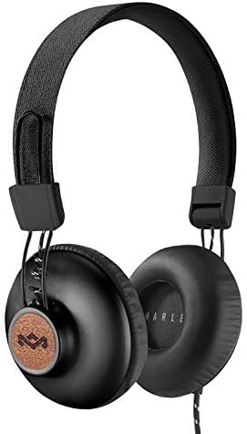 Куќа на Марли Позитивни вибрации 2: жични слушалки со уво со микрофон, перничиња за уво и одржливи материјали