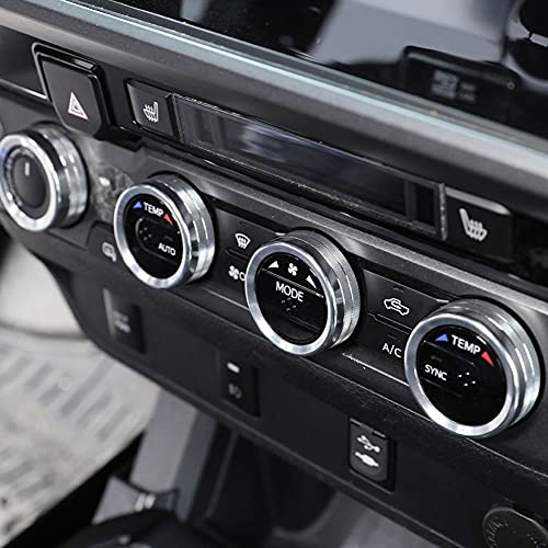 Thor-Ind Air Clateramer AC прекинувач за AC Audio CD копче на копчето за копче на копчето Компатибилен со Toyota Tacoma 2017 2017 2018