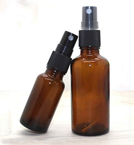 1 парчиња шишиња со килибарни стаклени шишиња со црна фино магла со ароматизер сад за парфеми ароматерапија козметички спрејови