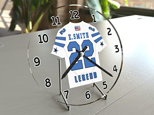 Е Смит 22 Далас Џерси Тематските Биро Часовник - Фудбал Легенди Издание !!, Повеќебоен, 7 х 7