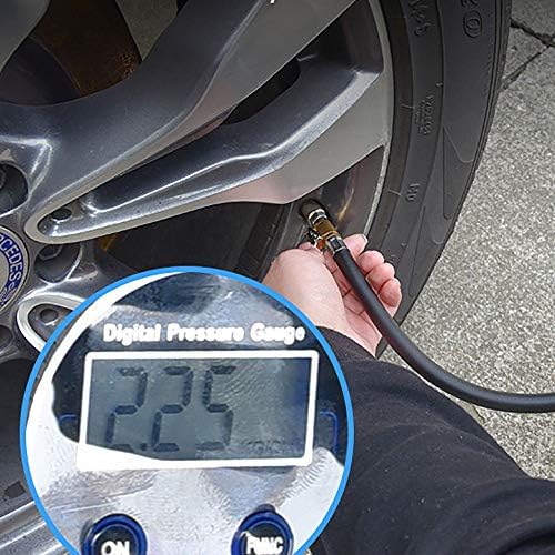 Мерач на притисок на гумите за притисок на гумите со голема прецизност на автомобилот LED LED LCD LCD сјајно прикажување Електронски дигитален
