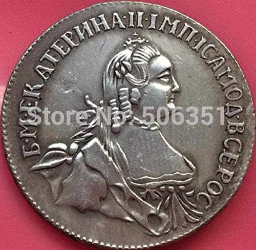 Предизвик монета Руски монети 20 Копек 1764 копија 23мм Колекција на подароци за копирање на монети