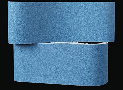 FEVAS 10PCS 40/60/80GRIT 610100mm не'рѓосувачки челик Абразивен опсег за пескарење на лента за пескарење Полтер хартија Абразивен појас
