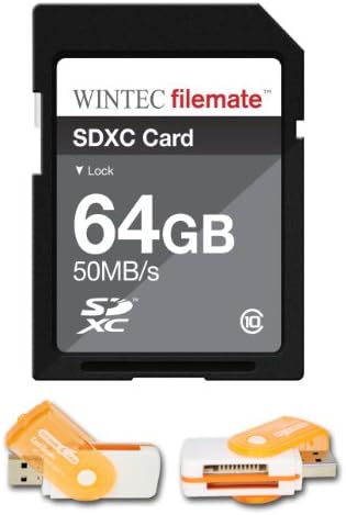64gb Класа 10 SDXC Мемориска Картичка Со Голема Брзина 50MB/Sec. За Canon EOS 60D Eos Rebel T2i Камери. Совршен за континуирано