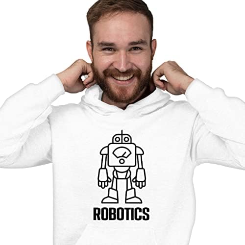 Роботика со кошула со качулка - роботска худи - графички худи