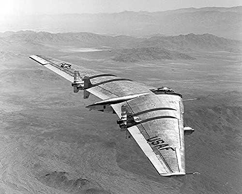 Нортроп YB-49 Летечки крило 8x10 Сребрена халид Фото печатење