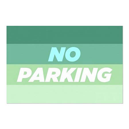 CGSignLab | „Без паркинг -модерн градиент“ прозорец за лепење | 36 x24