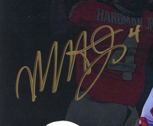 Мекол Хардман потпиша Georgiaорџија Булдогс Необрачен 8 × 10 NCAA Фото - Црна позадина - Фотографии со автограми на колеџ