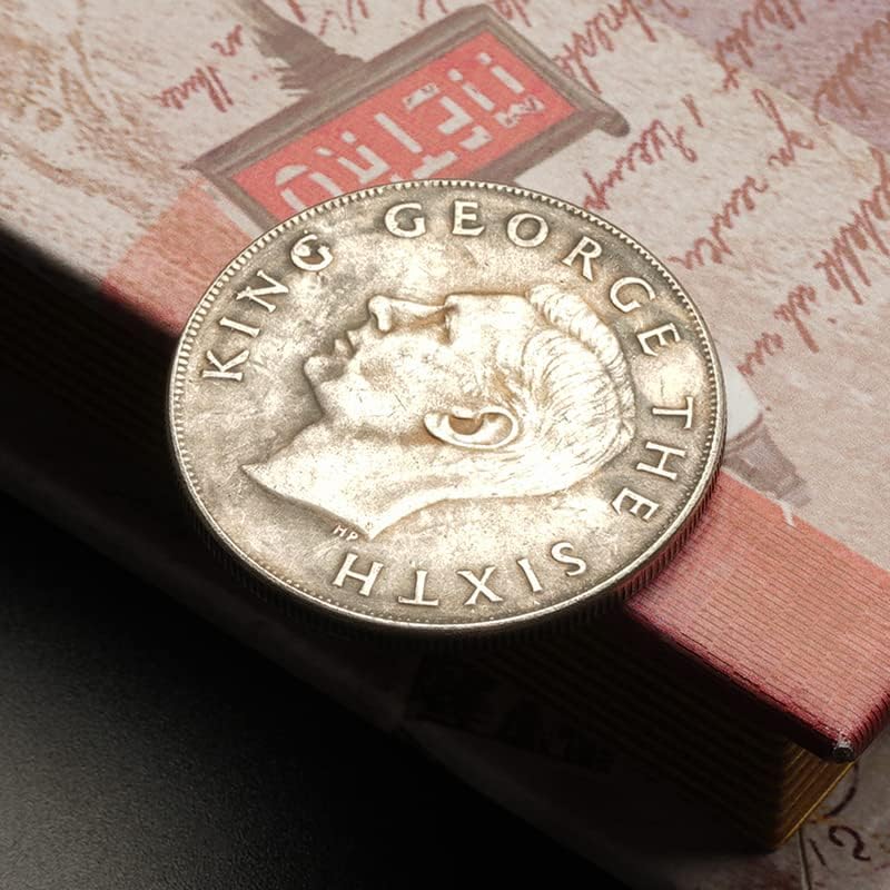 Нов Зеланд Бек пченица уво сребро долар 1949 година кралот Georgeорџ VI комеморација сребрена монета сребрена колекција на антички