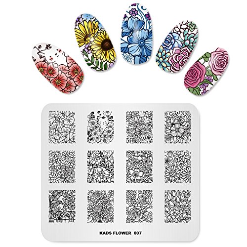 Плочи за печатење на слика за уметност на ноктите за нокти, образец за маникир со чипка