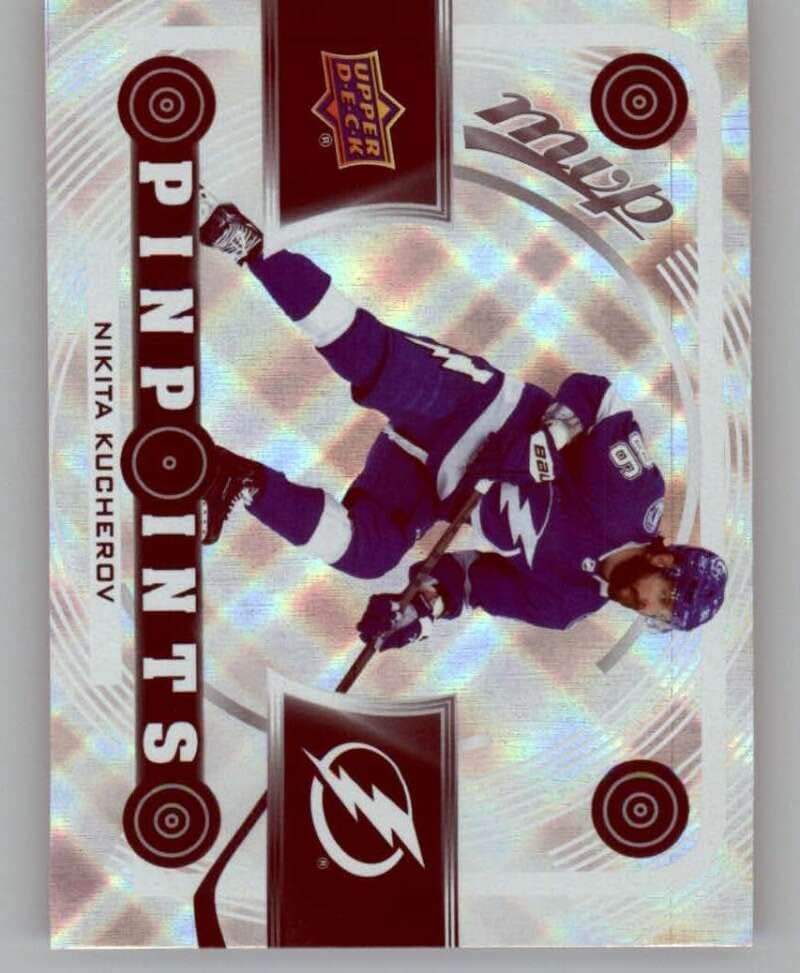 2022-23 Горна палуба MVP Pinpoints PP-3 Nikita Kucherav Tampa Bay Lightning NHL Hockey Trading Card