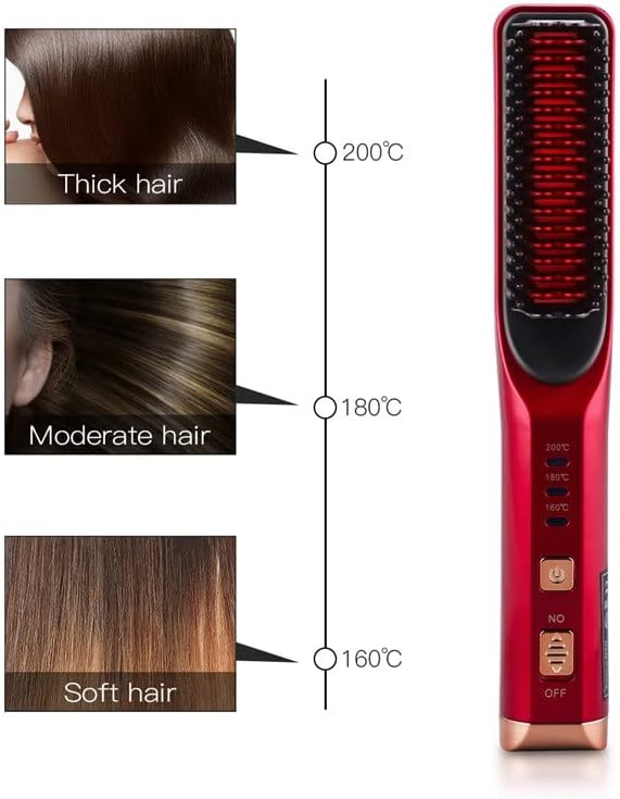 Douba безжична електрична коса за исправнување на косата Професионална коса за зацврстување на косата Унисекс зацрвстувањето на температурата на