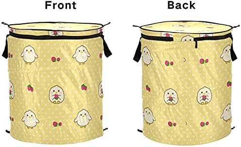 Пилешко јагода Поп -доп за перење алишта со преклопување на капакот за складирање на капакот за складирање на капаци за пикник за патувања во