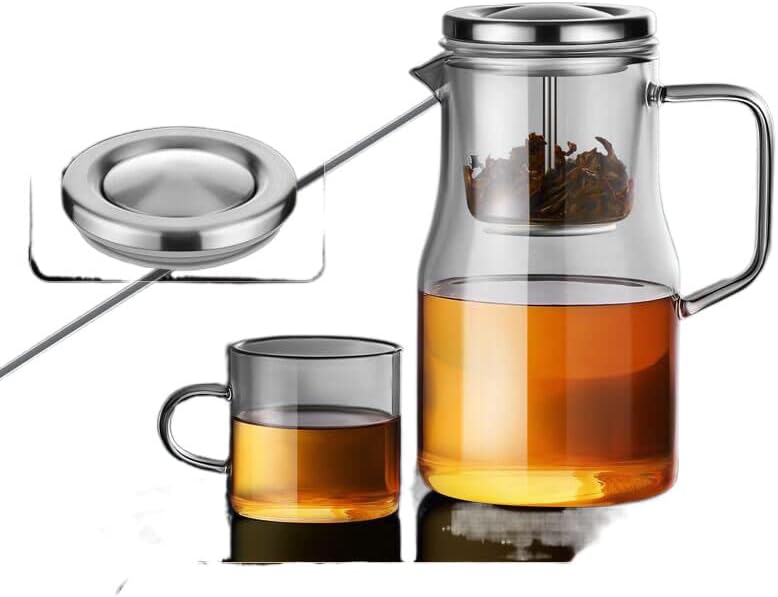 Елегантна чаша чајник чај чај од вода за раздвојување на вода за приготвување чај 飘逸杯 泡茶壶 玻璃 分离 过滤 冲茶 冲茶