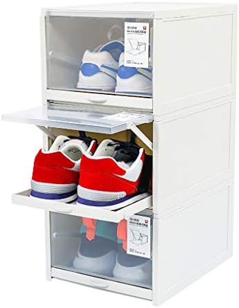 Anncus 1pcs/Постави задебелени чевли за флип, про transparentирна фиока кутии за пластични чевли кутии за складирање кутии за складирање на кутии