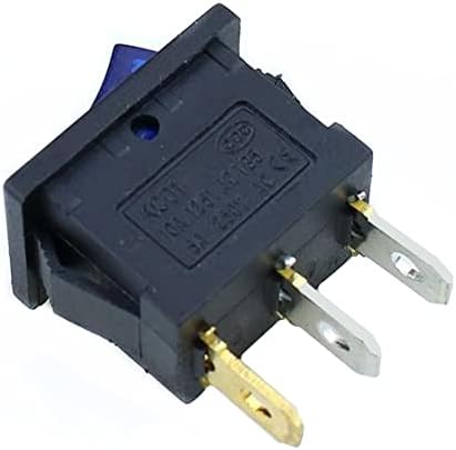 Makee 1PCS KCD1 Switch Switch Switch 3Pin On-Off 6A/10A 250V/125V AC Црвено жолто зелено црно копче за црно копче