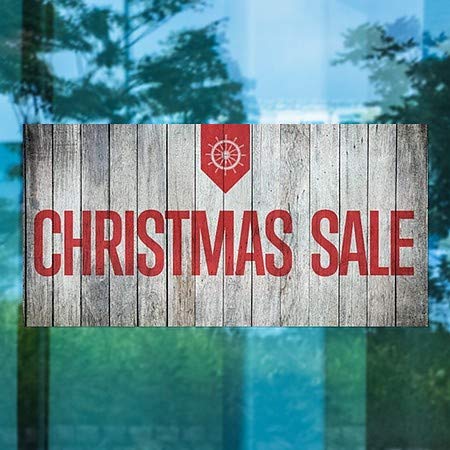 CGSignLab | Божиќ Продажба-Наутичко Дрво Прозорец Се Држат | 24 x12
