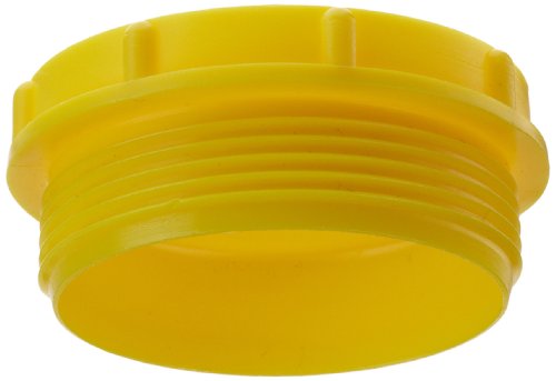 Kapsto GPN 700 2 1/8 - 12 UN Polyethylene Scwef Plug, жолта, 2 1/8 - 12 UN