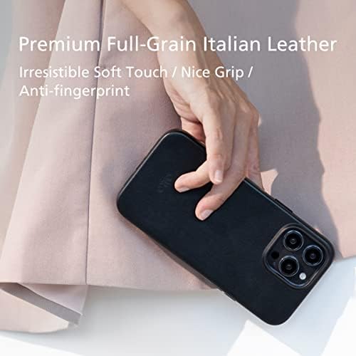 Алто Кожна Футрола Дизајнирана За iPhone 14 Pro Max, Оригинална Серија Drop Protective Promium Рачно изработена Италијанска Кожна Футрола