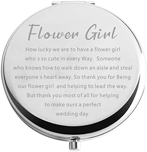 Зуо Бао Предлог Цвет Девојка Подарок Цвет Девојка Компактен Огледало Свадба Партија Подарок За Цвет Девојка