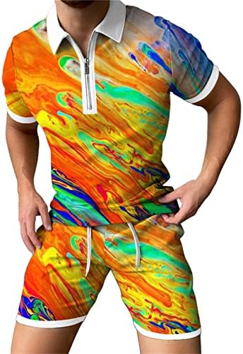 Маица и шорцеви на нархбг мажите и шорцеви поставени спортски облеки 2 парчиња летни облеки трендовски графити потта