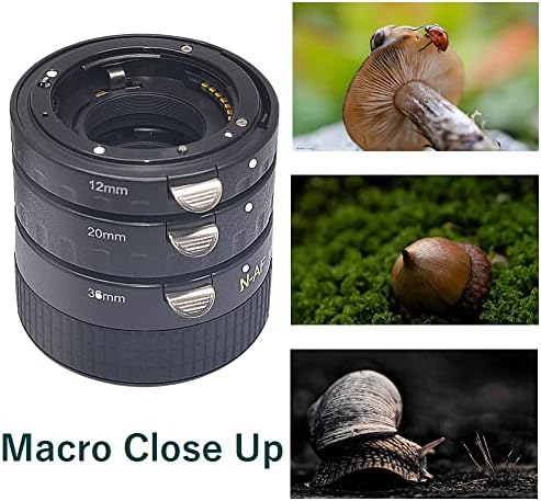MCOPLUS N-P Auto Focus Macro Extension Tube Поставена за Nikon DSLR камери D7200 D7100 D5600 D5300 D5200 D5100 D3400 D3300 D3200 D3100