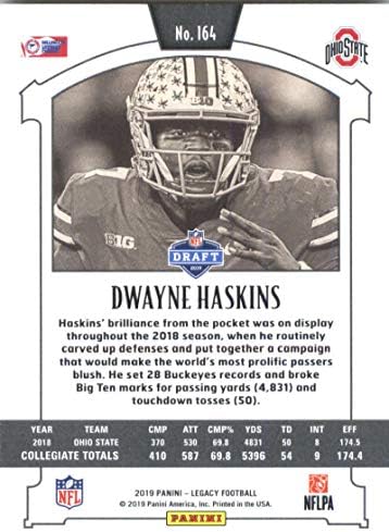 2019 NFL Legacy 164 Dwayne Haskins Ohio State Buckeys RC Dookie Official Panini Football Card