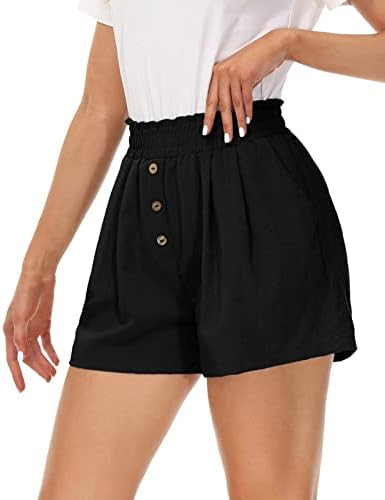 Кенси Коле женски шорцеви летни еластични половини обични шорцеви лесни со џебови