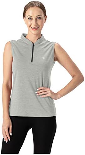 Ysento Women'sенски суво вклопни тениски кошули за голф по поштенски пакувања без ракави без ракави UPF 50+ јога салата за вежбање