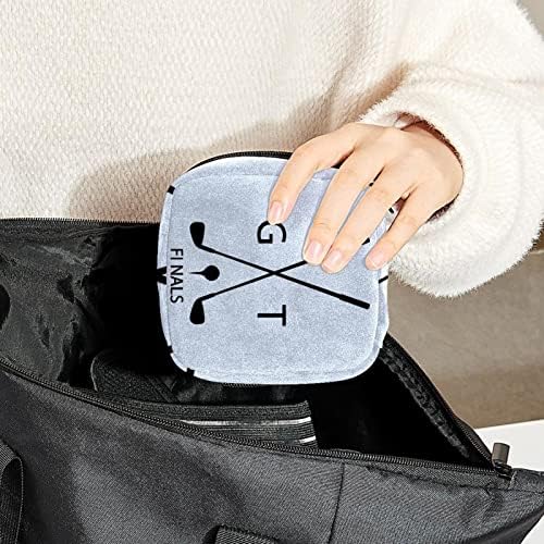 Санитарна торба за складирање на салфетки голф спортски клубови менструална торба за држач за родител преносен со патент за тинејџери
