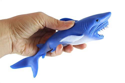 1 песок исполнет со свотен ајкула - Сензорна за обликување, стрес, стискање на играчка со фидгет АДХД Посебни потреби смирувачки